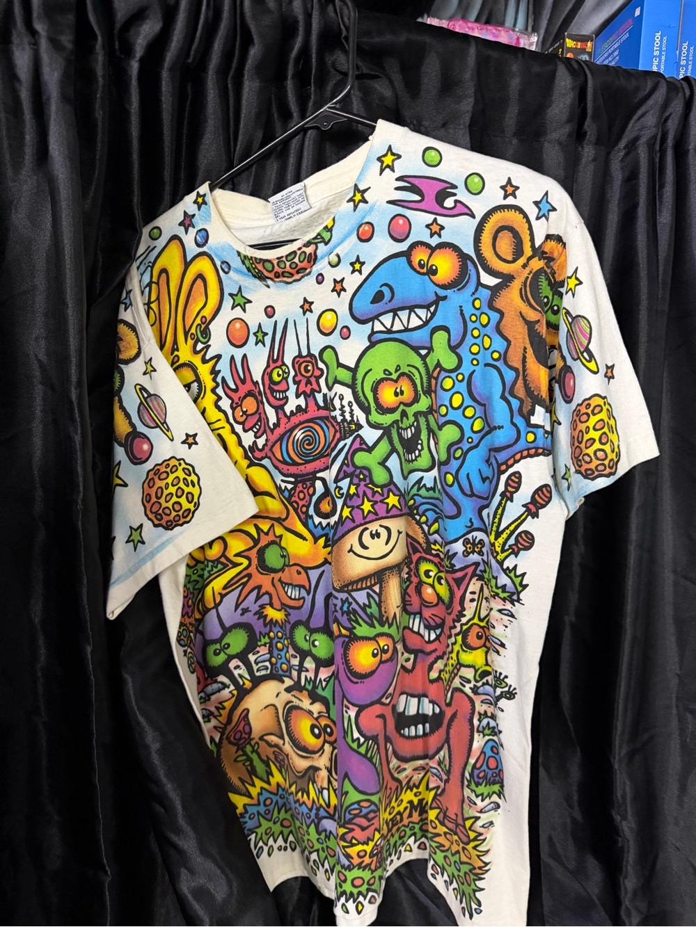 Vintage 1993 Liquid Blue Joey Mars Zidzoii Psychedelic Art Shirt Size XL - Picture 1 of 3